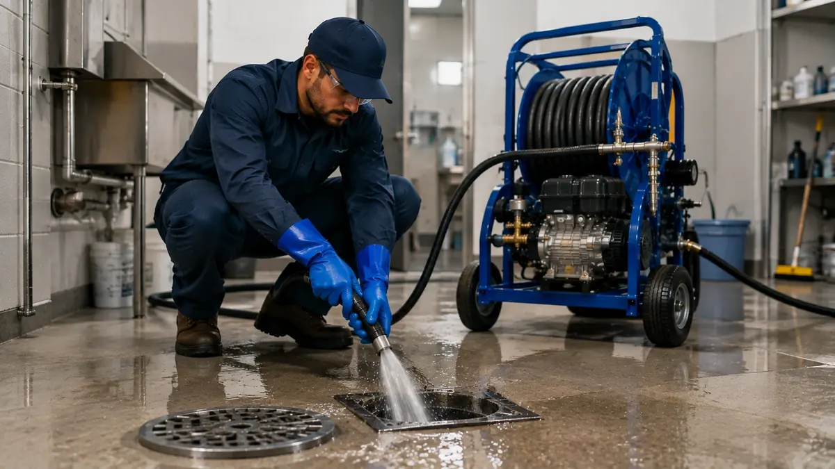 Floor Drain Hydro Jet Cleaning in Moreno Valley