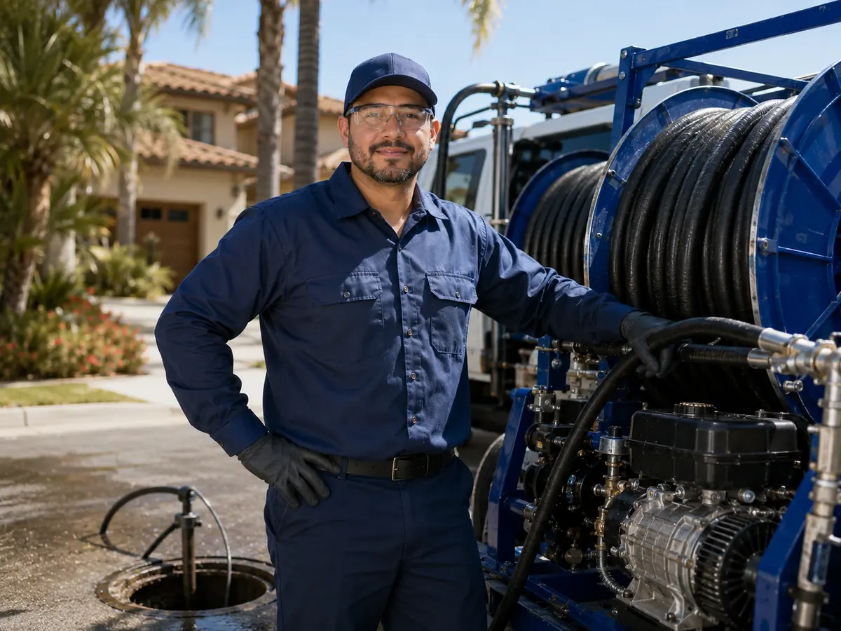 Hydro jet sewer cleaning in Moreno Valley