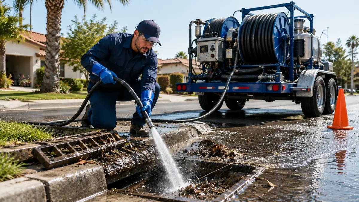 Storm Drain Hydro Jet Cleaning in Moreno Valley